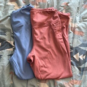 Bundle of 2, Danskin Leggings - Light blue and coral